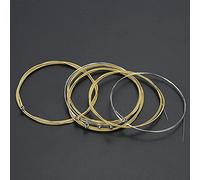 Bnineteenteam Cuerdas para Guitarra Acústica, Juego de Cuerdas de Repuesto de Metal para Guitarras Folclóricas, Calidad de Sonido Clara, Calibre Ligero, Juego de 6 para Amantes de la Música