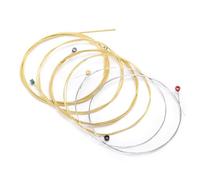 Bnineteenteam Cuerdas para Guitarra Acústica, Núcleo Hexagonal de Acero Al Carbono con Revestimiento de Bronce Fosforado para Principiantes, Accesorios para Instrumentos (TX630)