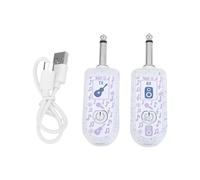 Bnineteenteam de Guitarra Inalámbrico de 2,4G, Juego de Receptor Transmisor Recargable con Alcance de 50m para Músicos de Piano, bajo y Guitarra Eléctrica (1 por 1)