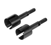 Bnineteenteam Eje de Rueda RC de 2 Piezas, Eje de Rueda con Junta Diferencial de Metal de Aleación de Aluminio, Actualización Ligera para Coche HIMOTO E10MTL E10MT E10BP 1/10 RC (31020BL Negro)