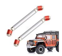 Bnineteenteam Eje de Transmisión de Metal de 2 Piezas, Longitud Ajustable para Automóvil Axial SCX10 D90 RC, Construcción de Acero Duradero, Ideal para Accesorios de Orugas 1/10