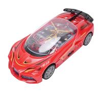 Bnineteenteam El Juguete del Coche para Niños Enciende Las Carreras de Música, El Juguete del Coche Eléctrico Enciende Las Carreras con Reloj Universal