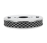 Bnineteenteam Filtro Cromado de Filtro de Aire de Alto Flujo Pancake para Carburador SU 1¼, Material Metálico de Superficie Lisa para Mayor Longevidad