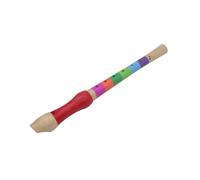 Bnineteenteam Flauta de Madera, Juguete Musical Educativo, Superficie Lisa, Patrones Atractivos, Perfecto para el Aprendizaje Musical de los Niños (multicolor)