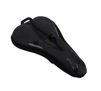 Bnineteenteam Funda para Asiento de Bicicleta, Cojín de Relleno de Espuma de Silicona PU para Bicicletas de Montaña y Carretera con Diseño Antideslizante Negro 11,4x7,3x1,2 Pulgadas