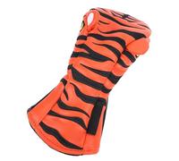 Bnineteenteam Funda para Cabeza de Palo de Golf de Madera, Piel Sintética Impermeable con Forro de Felpa, Diseño de Tigre de Dibujos Animados para Protección del Palo en Campo de Golf (No.UT)