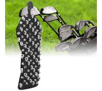 Bnineteenteam Funda para Palos de, Material Impermeable de PU, Diseño Elegante de Calavera, Ajuste Cómodo para Maderas y Conductores (Mediano: Aprox. 17,6x16,2x10cm/6,93x6,38x3,94)