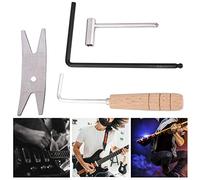Bnineteenteam Herramienta de reparacin y Mantenimiento de Guitarra 4 en 1, Juego de Mantenimiento de Guitarra elctrica Duradero para Que Luthier Haga su Propia Accesorios de Juego