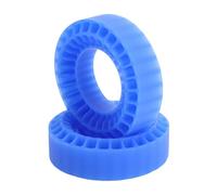 Bnineteenteam Insertos de Silicona para Neumáticos para Coches RC de 1,0 Pulgadas, Revestimientos de Ruedas de Estructura Hueca de Doble Capa a Prueba de Agua, Agarre y Estabilidad Mejorados, (Blue)