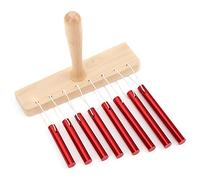 Bnineteenteam Instrumento de Percusión, Carillones de Viento de Aleación de Aluminio de 8 Tonos, Herramienta de Entrenamiento de Ritmo para Niños y Educación Musical Preescolar (rojo)