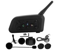 Bnineteenteam Intercomunicador de Motocicleta, V6-1200 Casco de Motocicleta Intercomunicador Inalámbrico Auriculares Manos Libres para 6 Personas