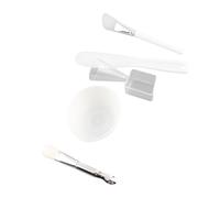 Bnineteenteam Juego de Herramientas Faciales de Silicona para Bricolaje, Cuenco para Mezclar con Taza Medidora Precisa, Cepillo Suave para Rutina de Cuidado de la Piel