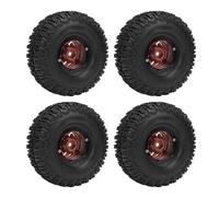 Bnineteenteam Juego de Neumáticos para Ruedas de Oruga RC, Bujes de Rueda de Aleación de Aluminio de Primera Calidad, Tracción y Estabilidad Mejoradas, Accesorios de Coche con Control Remoto para