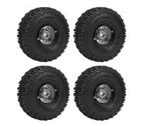 Bnineteenteam Juego de Neumáticos para Ruedas de Oruga RC, Bujes de Rueda de Aleación de Aluminio de Primera Calidad, Tracción y Estabilidad Mejoradas, Accesorios de Coche con Control Remoto para