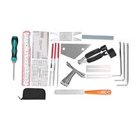 Bnineteenteam Kit de Herramientas para Guitarra, Herramientas de Reparación de Acero Inoxidable para Mantenimiento de Ukelele bajo Eléctrico con 45 Piezas y Bolsa de Almacenamiento Portátil