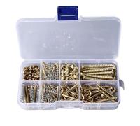 Bnineteenteam Kit de Tornillos para Guitarra, Surtido de Tornillos para Puente de Metal con Resortes para Mantenimiento y Reparación de Guitarra Eléctrica (GOLD)