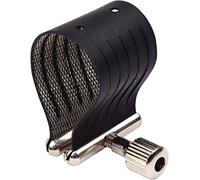 Bnineteenteam Ligadura para Saxofón Tenor, Ligadura para Saxofón de Cuero Negro de Primera Calidad con Diseño de un Tornillo para Boquilla de Baquelita, Accesorio Ideal para Músicos (para boquilla