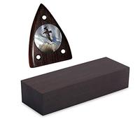 Bnineteenteam Madera en 12 * 4 * 2.5cm Negro Ebony Wood DIY Material para Instrumentos Musicales Herramientas Madera De Ebano Negro Ebano+Madera