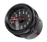 Bnineteenteam Medidor de Presión de Aceite, Medidor de Presión de Aceite de 12V 2 Pulgadas, Pantalla LED de 7 Colores, Medidor de 0-100psi con Sensor, para la Mayoría de los Autos de 12V