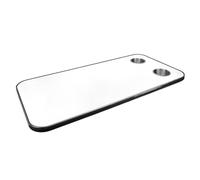 Bnineteenteam Mesa de Madera Maciza para Vehículos Recreativos con Portavasos de Acero Inoxidable para Cubierta de Yates y Barcos, área Espaciosa para Uso en Comedor y Oficina, Junta de Metal Hecha