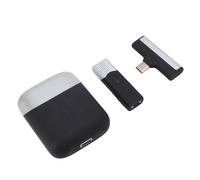 Bnineteenteam Micrófono Inalámbrico, Micrófono Lavalier con Cancelación Inteligente de Ruido ABS con Batería de 10 Horas para Grabación de Vídeo y Transmisión en Vivo