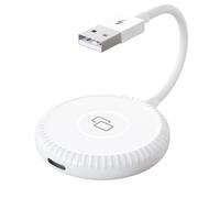 Bnineteenteam Mirrorring Dongle Práctico Adaptador de Espejo de Coche con Cable para Teléfonos iOS Material ABS (Redondo)