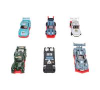 Bnineteenteam Modelo de Coche de Carreras 1:64 de 6 Piezas, Juego de Juguetes de Coche de Carreras de Aleación con Función Deslizante