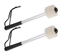 Bnineteenteam Panguas de Batería de Cabeza de Fieltro de Lana de 2 Piezas con Agarre sin Deslizamiento para Bateristas Resistentes Portátiles de Larga Duración