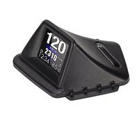 Bnineteenteam Pantalla HUD para Coche, PC+ABS, Alarmas de Temperatura del Agua RPM del Reloj de Velocidad, para Todos los Vehículos