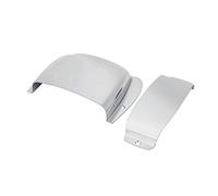 Bnineteenteam Pastilla de aleación de Zinc y Cubierta de Puente, Pastilla de Repuesto de Guitarra eléctrica PB Bass y Protector de Cubierta de Puente(Plata)