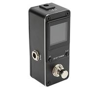 Bnineteenteam Pedal Afinador de Guitarra, Pedal de Metal con Pantalla Grande a Color para Afinar Bajos Eléctricos en el Escenario