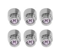 Bnineteenteam Perillas de Guitarra, Punta Redonda de Plástico Plateado para Interruptor de Pastilla, 6 Piezas, Accesorios de Fácil Instalación para Guitarras Eléctricas