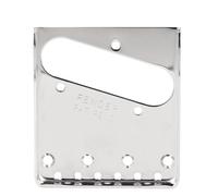 Bnineteenteam Placa de Puente para Guitarra Eléctrica, Material de Acero Inoxidable, Carga Superior y Diseño de Corte Universal para Guitarras TL, Tamaño de 86 Mm para Guitarras con Caja de Cigarros