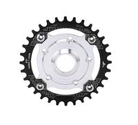 Bnineteenteam Plato de Bicicleta de 32T, Adaptador de Piñón 104 BCD, Kit Base de Conversión de Placa de Dientes Negativos para Motor de Accionamiento Medio Tongsheng(Negro)