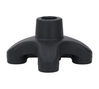 Bnineteenteam Puntas para Bastón para Caminar, Base Autónoma de 4 Puntas para Eje de Palo de 19 Mm, Cubierta para Pie de Bastón de Goma ABS Duradera con Agarre Fuerte para Personas Mayores y Ayuda