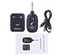 Bnineteenteam Receptor Transmisor Inalámbrico para Guitarra, Inalámbrico de 2,4 GHz con Baja Latencia y Conector de 6,5 Mm para Guitarra Eléctrica y Bajista