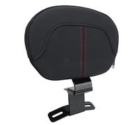 Bnineteenteam Respaldo Universal para Asiento de Pasajero, Piel Sintética Suave con Cojín de Esponja para Motocicleta, Respaldo Extraíble con Marco de Metal Resistente (rojo)