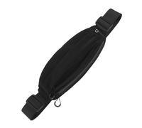 Bnineteenteam Riñonera de Nailon con Tira Reflectante y Correa Ajustable de 34 a 52 Pulgadas, Riñonera Ligera para Correr, Viajes, Gimnasio, Compras, Manos Libres (Black)