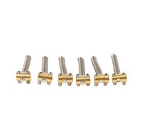 Bnineteenteam Saddles de Puente de Guitarra Saddles de Cuerda de Latón 6pcs Juego para Piezas de Guitarra Eléctrica de Telecaster con Ajuste de Tono Instalación Fácil