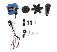 Bnineteenteam Servo RC de 3 Piezas, Servo Digital de Metal de Aleación de Aluminio Resistente Al Agua IP66 de 7 Kg con Brazo para SCX10 III 1/10 RC Crawler