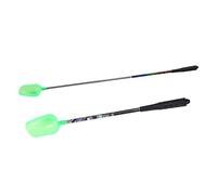 Bnineteenteam Set de Bola de Cebo de Pesca, Juego de Cañas de Pesca de Acero Inoxidable, Cuchara de Cebo Liviano, Manija Antideslizante, Diseño Escalable - Valor de 2 Piezas, con 3 Secciones, para