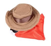 Bnineteenteam Sombrero de Lagarto, Conjunto de Disfraz de Lona Ajustable, Accesorio de Dragón Barbudo y Hámster para Eventos de Halloween (Café)