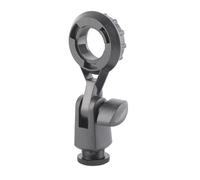 Bnineteenteam Soporte para Micrófono, Adaptador de Soporte Antivibración Negro para Grabación de Estudio, de Micrófono Ajustable de Fácil Instalación para Micrófonos de Rosca de 22 Mm