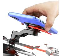 Bnineteenteam Soporte para Teléfono para Bicicleta, Soporte Universal Giratorio Ajustable para Teléfono para Motocicleta con Función Antichoque, para Bicicletas de Montaña, Bicicletas de (Negro Rojo