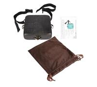 Bnineteenteam Tambor de Cajón Portátil, Madera de Arce con Rayas de Tigre con Jingles, Percusión Manual Compacta de Abedul para Actuaciones Callejeras y Práctica Musical (BLACK)