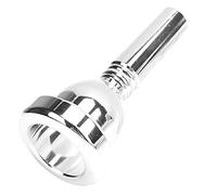 Bnineteenteam Tapa del Boquilla de Trombón Metal 12.7 Mm 5 G Boquilla de Latón Plateado Plateado para Trombones Tenor con Diseño de Vástago Grande para Accesorio de Reemplazo Profesional (SILVER)
