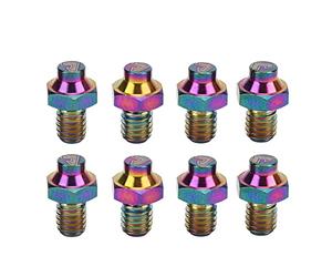Bnineteenteam Tornillo de Pedal Universal para Bicicleta, 8 Tornillos Antideslizantes para Pedal de Bicicleta, Pernos, M4 X 5 Mm(Vistoso)