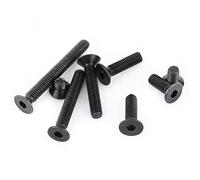 Bnineteenteam Tornillo para Máquina M3, Acero de Aleación de Grado 10,9, Tornillos de Cabeza Hexagonal Avellanada, Sujetadores para Reparación del Hogar y la Oficina, Tamaños Surtidos