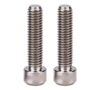 Bnineteenteam Tornillos de Freno, Titanio, Resistente y Ligero, Pinzas de Freno, M6 x 25mm, 2 Piezas, para Bicicleta de montaña, reparación, actualización, Uso Diario