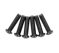 Bnineteenteam Tornillos para Guitarra, Tornillos Hexagonales de Doble Ajuste de Metal para Guitarra Eléctrica y bajo, 6 Piezas para Montaje en Sillín de Puente Basculante (BLACK)